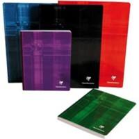 Clairefontaine A4 Fallgebunden Farbig sortiert Laminiert Pappe Cover Notizbuch Kariert 96 Blatt