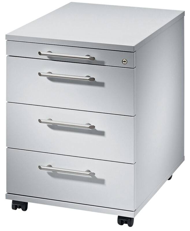 Caisson mobile Hammerbacher AC30/5 Gris clair 428 x 580 x 590 mm