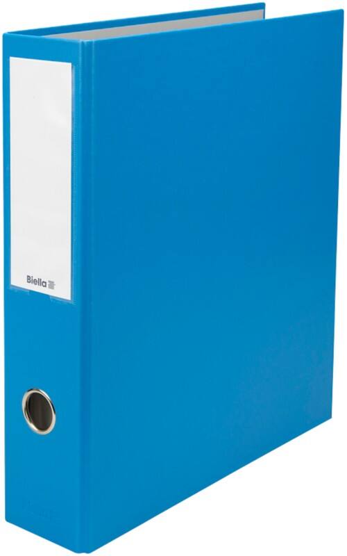 Classeur double Biella Large Dinor-Quator A4 70 mm Bleu 4 Anneaux 12644705U Carton, PP (Polypropylène)