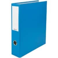 Classeur à levier Biella Dinor-Quator A4 70 mm Bleu 4 anneaux 12644705U Carton, PP (Polypropylène)