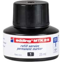Recharge d'encre edding Noir MTK25 25 ml