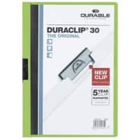 DURABLE Duraclip Klemmmappe 30 Blatt A4 Grün