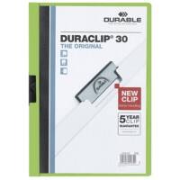 Farde à clip DURABLE Duraclip A4 Vert Polypropylène Dos : 3 mm