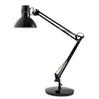 Lampe de bureau Alba Architect 60 W Fluorescent, À économie d'énergie Noir 260 x 260 x 890 mm