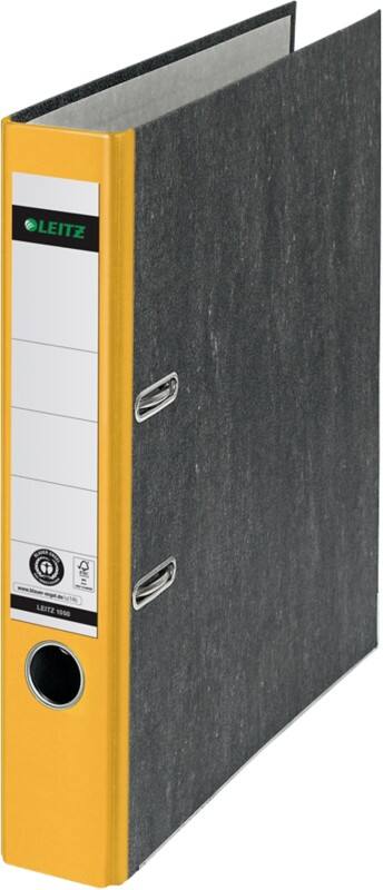 Leitz 180° Ordner Schmal A4 52 mm Gelb 2 Ringe 1050 Pappkarton Wolkenmarmor Hochformat
