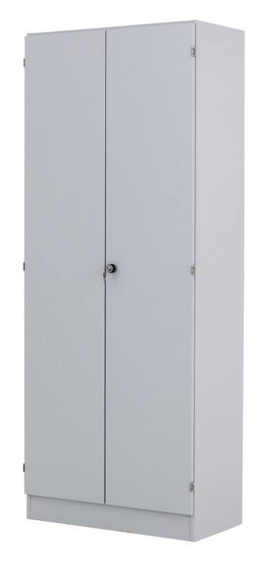 Armoire à portes battantes Hammerbacher 4 Étagères Verrouillable 800 x 420 x 2004 mm Gris
