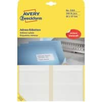 Étiquettes universelles Spécial AVERY Zweckform 3350 Blanc 95 x 47 mm 20 Feuilles de 12 Étiquettes