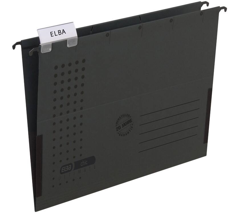 ELBA Hängetaschen Chic Ultimate A4 Anthrazit Karton 5 Stück