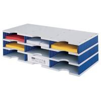 Styro Sortiersystem Grundeinheit Styrodoc® DIN C4 Grau, Blau 72,3 x 33,1 x 22,3 cm