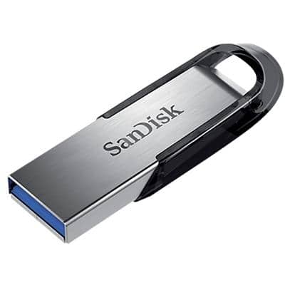 Clé USB SanDisk Ultra Flair USB 3.1 64 Go Noir, argenté