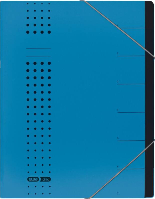 ELBA Ordnungsmappe chic A4 Blau Karton 25 x 1,2 x 31,5 cm