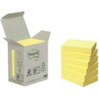 Post-it Recycling Haftnotizen 51 x 38 mm Gelb 6 Stück à 100 Blatt