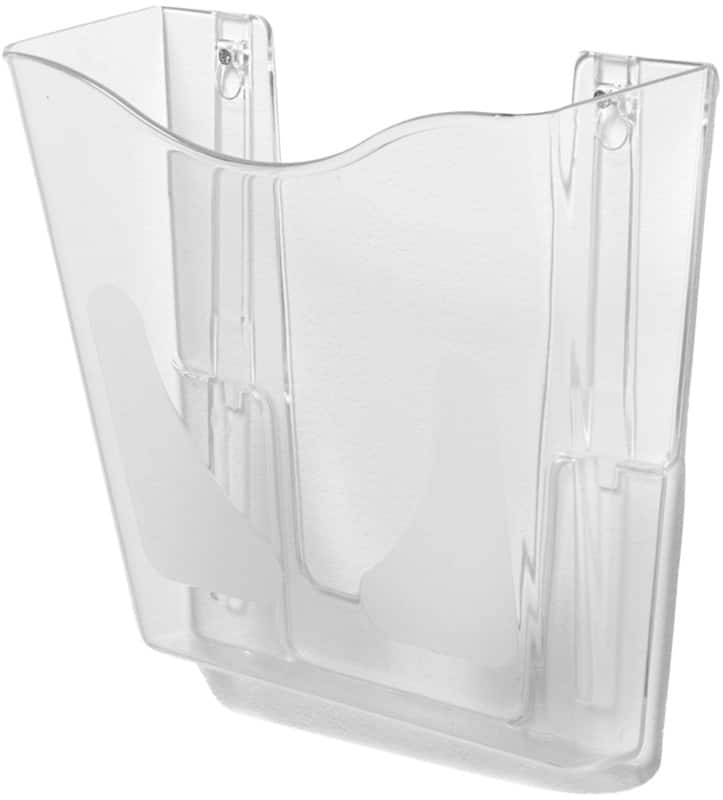 Deflecto A4 Prospektständer Wandmontiert Transparent CP078YTCRY 25,6 x 10 x 26,1 cm CP078YT