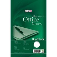 LANDRÉ Office Notizblock DIN A5 Blanko Geleimt Karton Grün Nicht perforiert 100 Seiten
