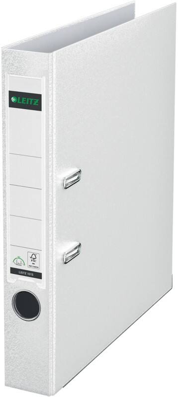 Leitz 180° Ordner Schmal A4 52 mm Weiß 2 Ringe 1015 Kunststoff Glatt Hochformat