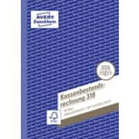 AVERY Zweckform Kassenbuch 318 DIN A5 Perforiert N/A 50 Blatt