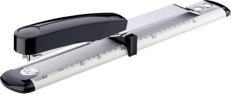 Agrafeuse long bras Novus B17 40 Feuilles Argenté