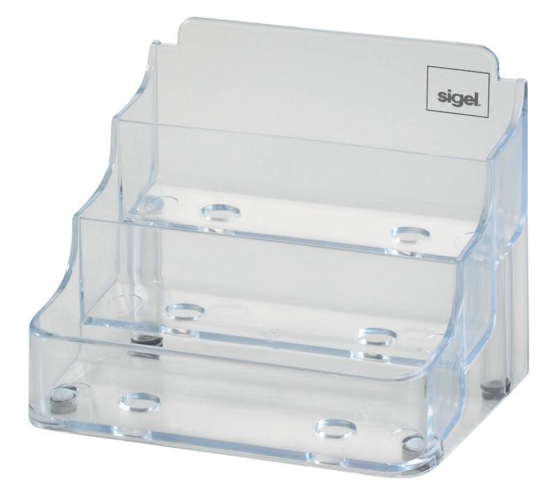 Support pour cartes de visite Sigel VA130 Transparent 3 x 70 cartes 9,4 x 1,9 x 5,6 cm