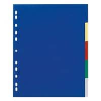 Intercalaires DURABLE Vierge A4 extra large Assortiment 5 intercalaires Polypropylène Portrait A4+ 11 Perforations 6737