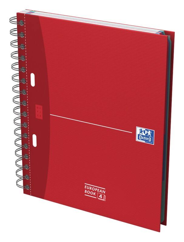 Bloc-notes OXFORD Office Essentials A5+ Quadrillé Reliure en spirale Carte Assortiment 200 Pages 100 Feuilles