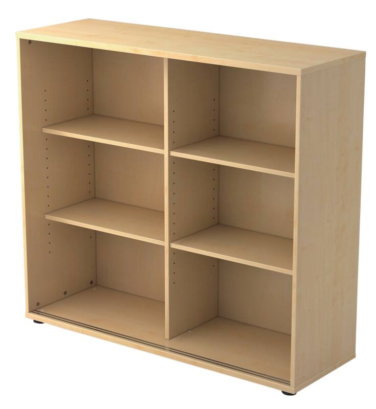 Armoire à portes coulissantes Hammerbacher Matrix Aggloméré, Résine de mélamine 2 Étagères 1200 x 400 x 1100 mm Érable Brun