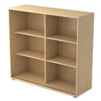 Armoire à portes coulissantes Hammerbacher Matrix Aggloméré, Résine de mélamine 2 Étagères 1200 x 400 x 1100 mm Érable Brun