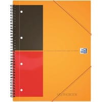 OXFORD International Collegeblock DIN A4+ Liniert Spiralbindung PP (Polyproplylen) Orange 160 Seiten 80 Blatt