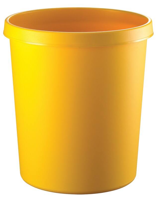Poubelle helit 18 L Jaune Plastique