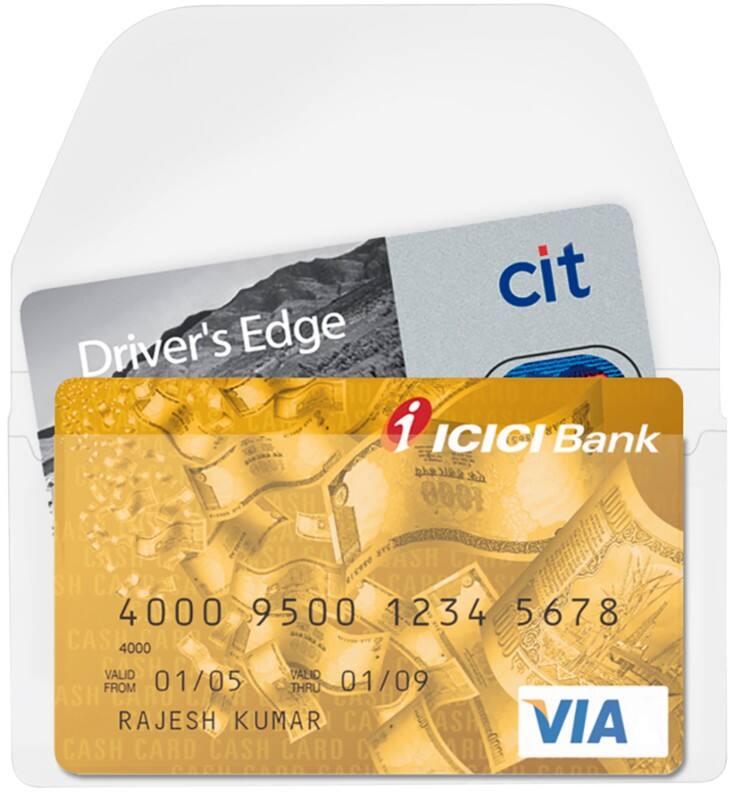 Porte-cartes de visite Djois 6825-10 Transparent 19,4 x 12,1 x 5,5 cm 10 Unités