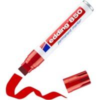 Marqueur permanent edding 850 Extra large Pointe biseautée 5 - 16 mm Rouge Rechargeable