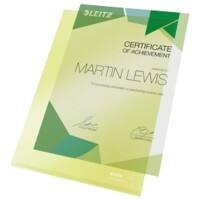 Leitz Sichthüllen Super Premium A4 PVC 150 Mikron Gelb 100 Stück
