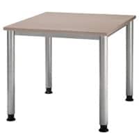 Bureau droit 4 pieds Hammerbacher Matrix Noyer 800 x 800 x 760 x 680 - 760 mm