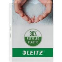 Leitz Extra Strong Prospekthüllen DIN A4 Texturiert Transparent 130 Mikron PP (Polypropylen) Oben 4 Löcher 100 Stück