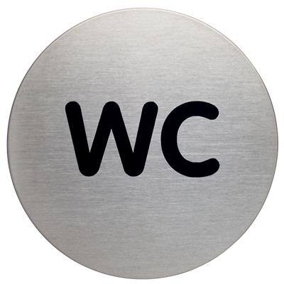 Pictogramme DURABLE "WC" Acier inoxydable 8,3 x 8,3 cm