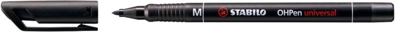 Marqueur OHP/DVD STABILO OHPen universal 1.0 mm Aiguille  Noir 843-46