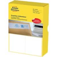 Étiquettes d'affranchissement AVERY Zweckform 3441 Blanc 138 x 48 mm 250 Feuilles de 2 Étiquettes