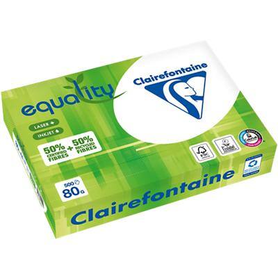 Clairefontaine Equality DIN A4 Druckerpapier 80 g/m² Glatt Weiß 500 Blatt