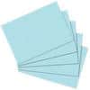 herlitz Karteikarten DIN A5 Blanko 100 Karten Blau 21 x 14,8 cm 100 Stück