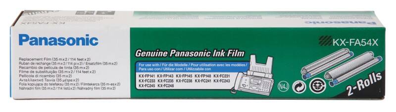 Panasonic Thermotransferrolle KX-FA52X 24,2 x 4,3 x 4,6 cm Schwarz 2 Stück