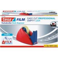tesa Klebebandabroller tesafilm Easy Cut Professional Blau, Rot 25 mm (B) x 66 m (L) PS (Polystyrol)