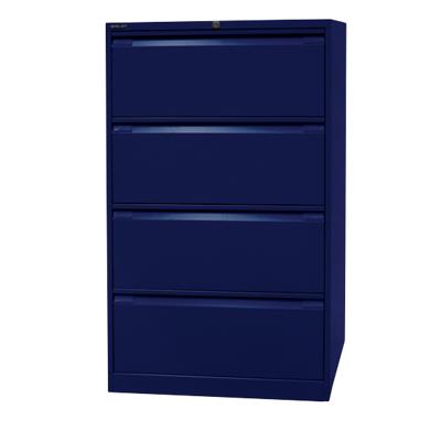 Armoire pour dossiers suspendus Bisley 4 tiroirs Bleu 800 x 622 x 1'321 mm