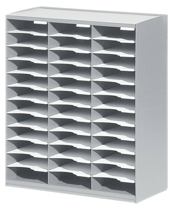 Paperflow Modulodoc Sortiersystem DIN A4 PS (Polystyrol) Grau 67,4 x 30,8 x 79,1 cm