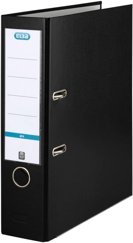 Classeur à levier ELBA Large Rado Basic A4 80 mm Noir 2 Anneaux 100202154 Plastique