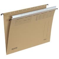 Leitz ALPHA Hängemappen 1935 A4 Mit Organisationsleiste V-Base 15 mm 250 g/m² Naturbraun 100% Recycelter Natron-Karton