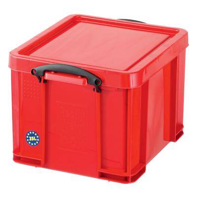 Really Useful Boxes – Boîte de rangement de 31 l, rouge