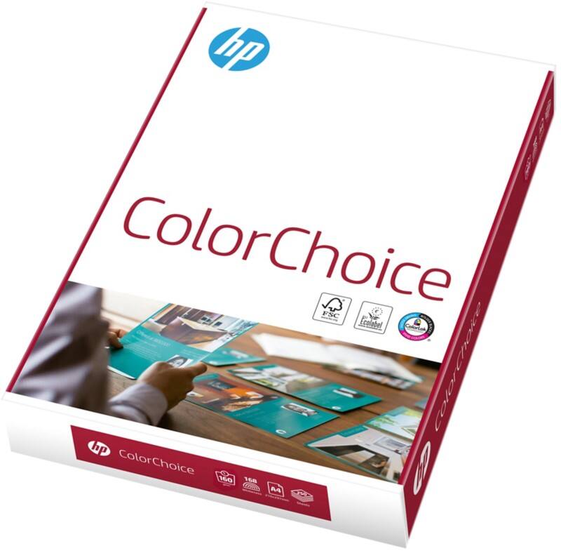 Papier imprimante HP Color Choice A4 160 g/m² Lisse Blanc 250 feuilles