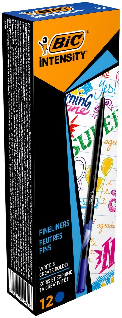 BIC Fineliner Intensity 0.4 mm Blau 12 Stück