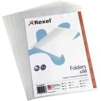 Rexel Pochettes coin A4 Transparent PVC (Polychlorure de vinyle) 140 microns 50 Unités