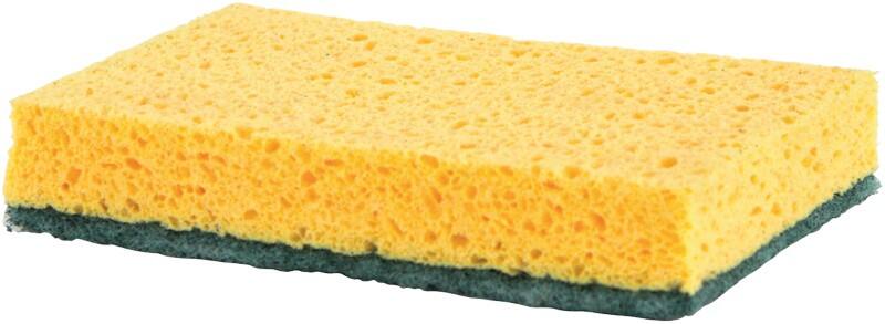 Éponges à gratter BETRA Viscose Jaune, Verte 10 Unités