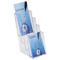 Porte prospectus helit H2352002 C5/6 Transparent Plastique 11.5 x 15 x 25.5 cm